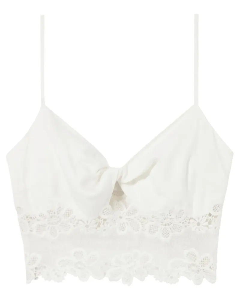 Claudie Pierlot Cropped-Top - Weiß Weiß