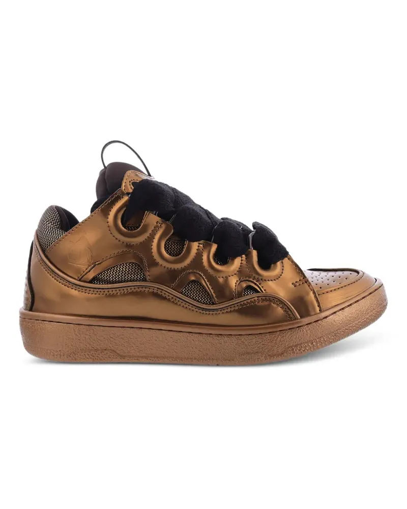 Lanvin Curb Sneakers - Gold Gold