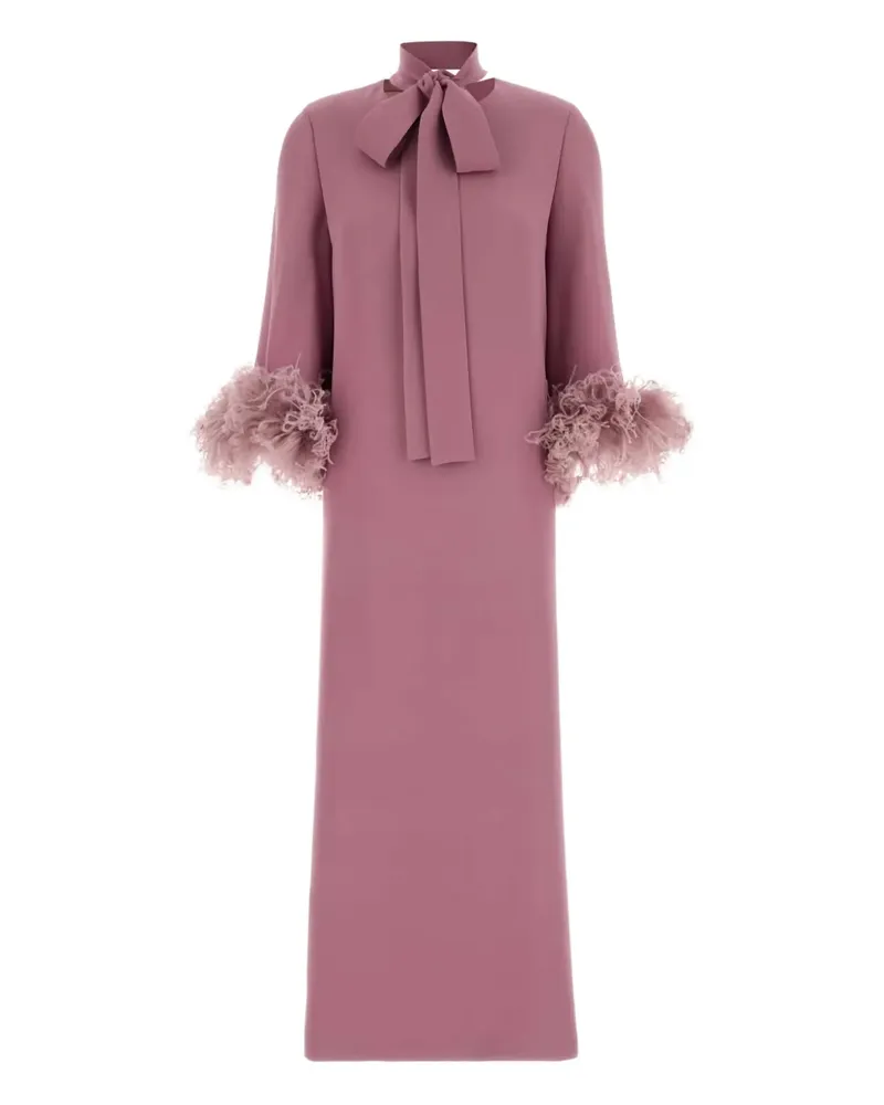 Valentino Garavani Midikleid mit Schleifendetail - Rosa Rosa