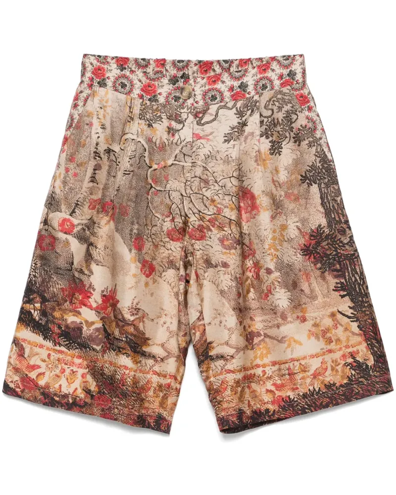 Pierre-Louis Mascia Shorts aus Seide - Nude Nude