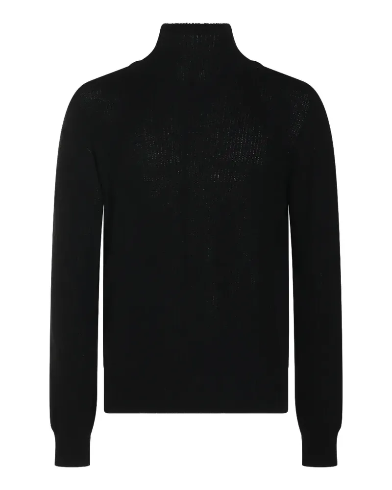 Rick Owens ribbed-knit roll-neck sweater - Schwarz Schwarz