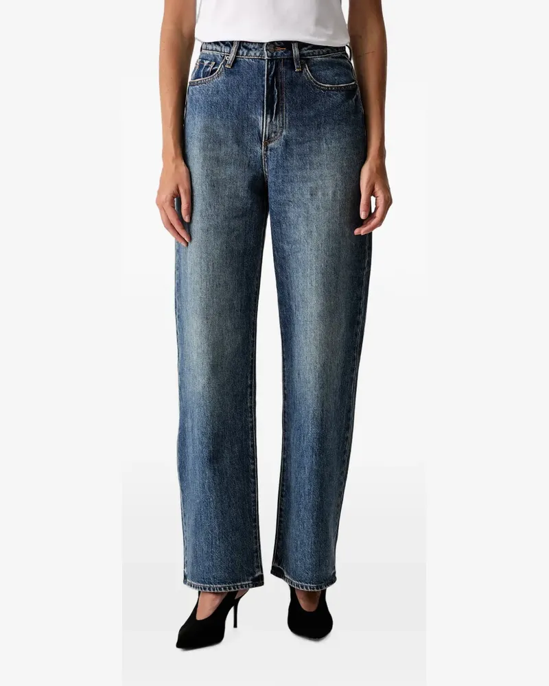 Armani Exchange Ausgeblichene Straight-Leg-Jeans - Blau Blau