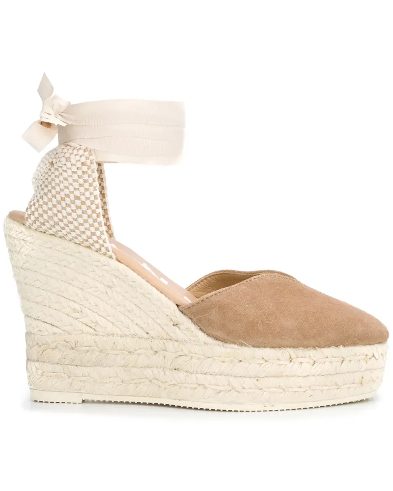 Manebí Hamptons' Wedge-Espadrilles - Nude Nude