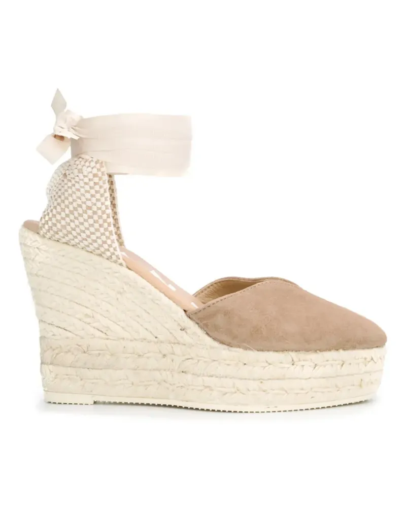 Manebí Hamptons' Wedge-Espadrilles - Nude Nude