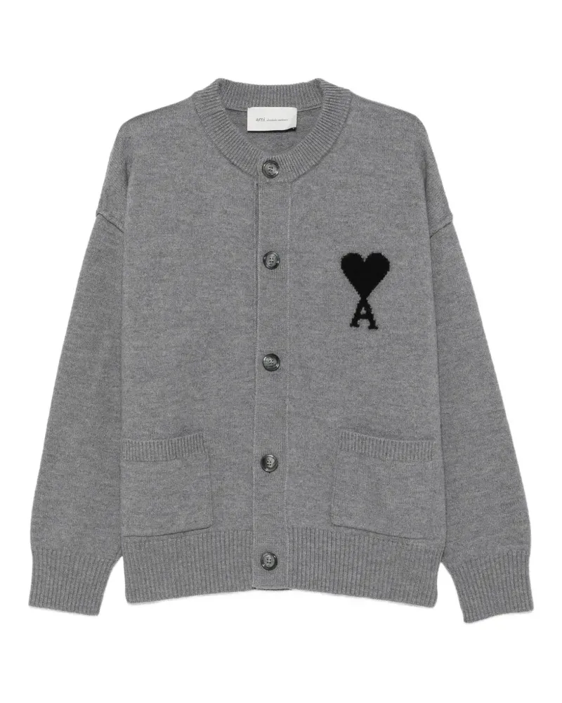 AMI Paris Ami de Coeur cardigan - Grau Grau