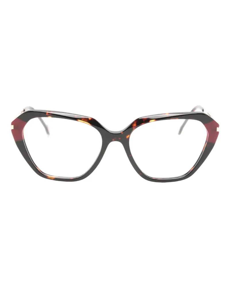 Carolina Herrera New York Brille mit geometrischem Gestell - Braun Braun