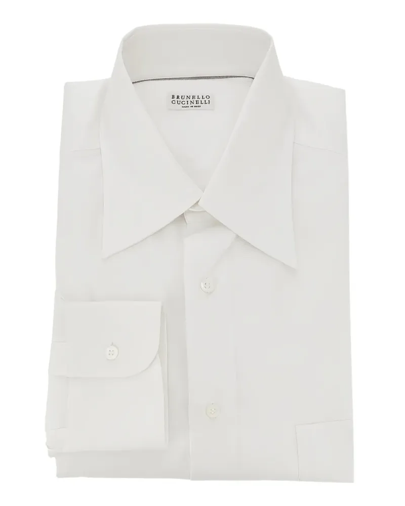 Brunello Cucinelli Hemd mit Knöpfen - Weiß Weiß