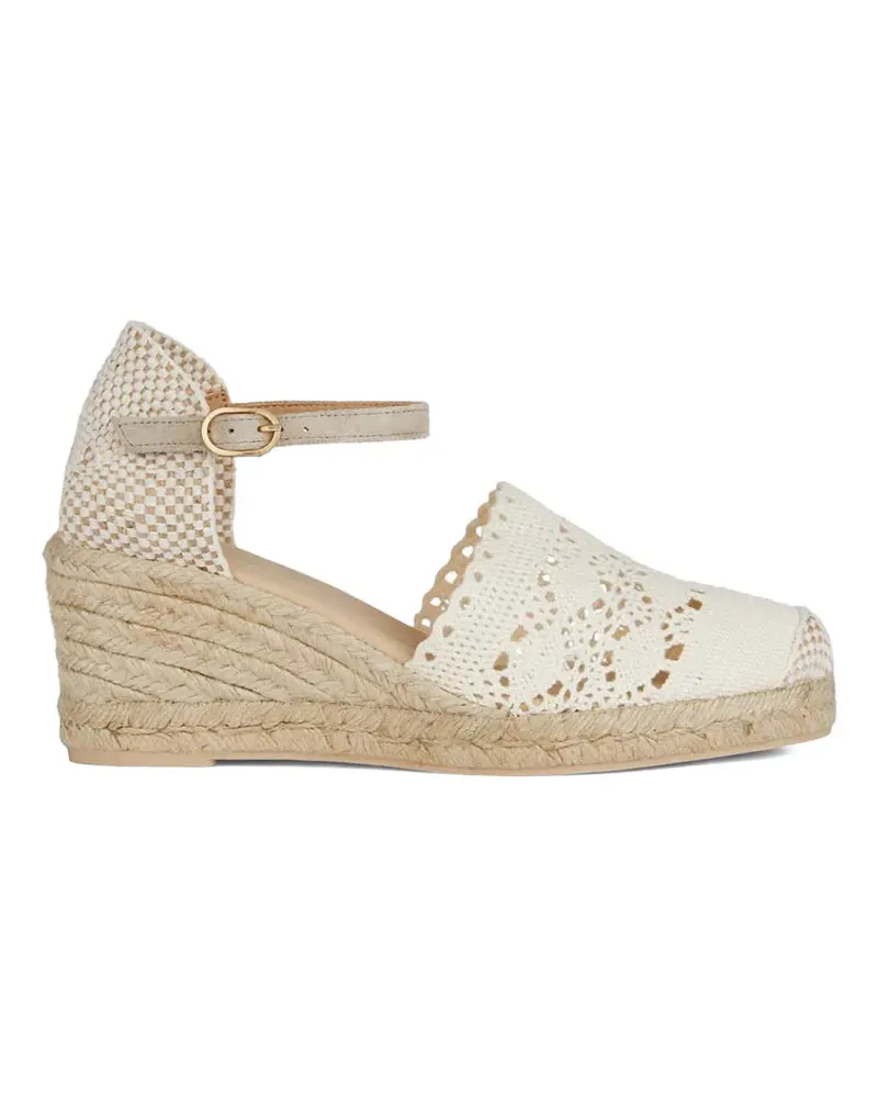 Geox Gelsa crochet strap espadrilles - Nude Nude