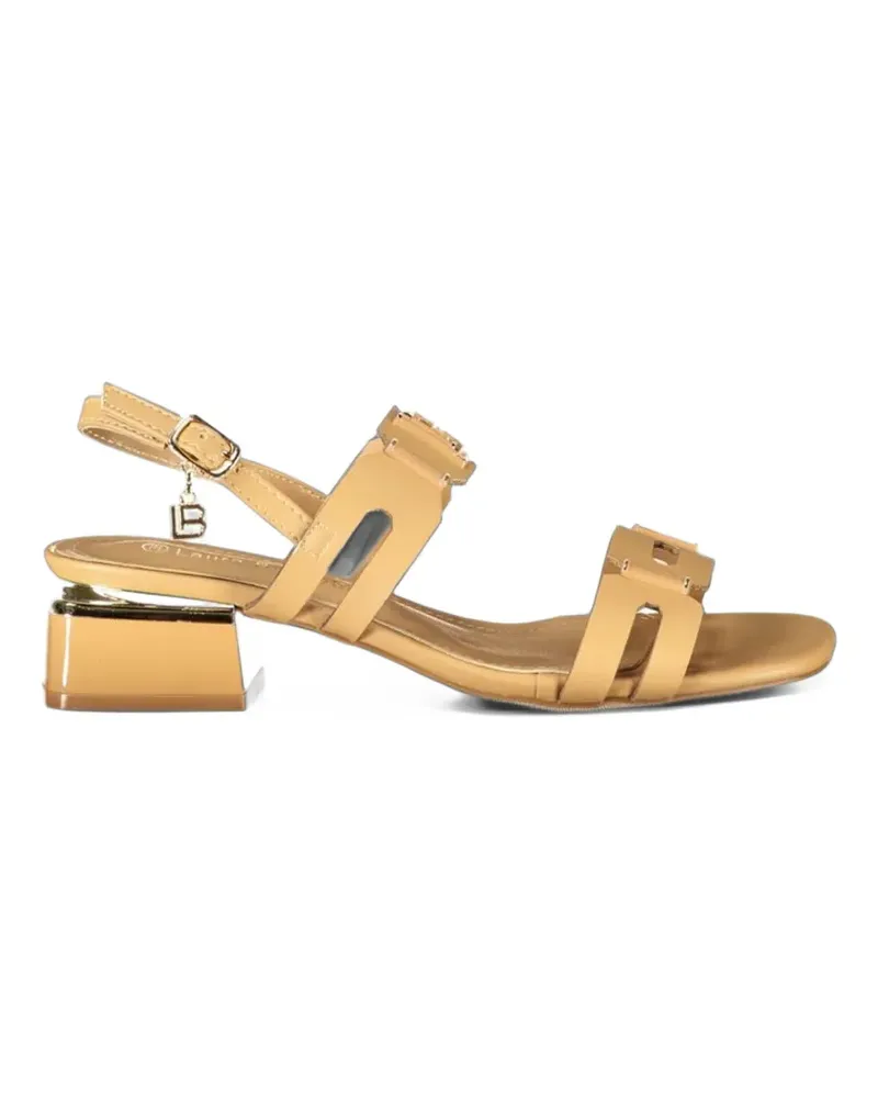 Laura Biagiotti Sandalen mit Logo - Nude Nude