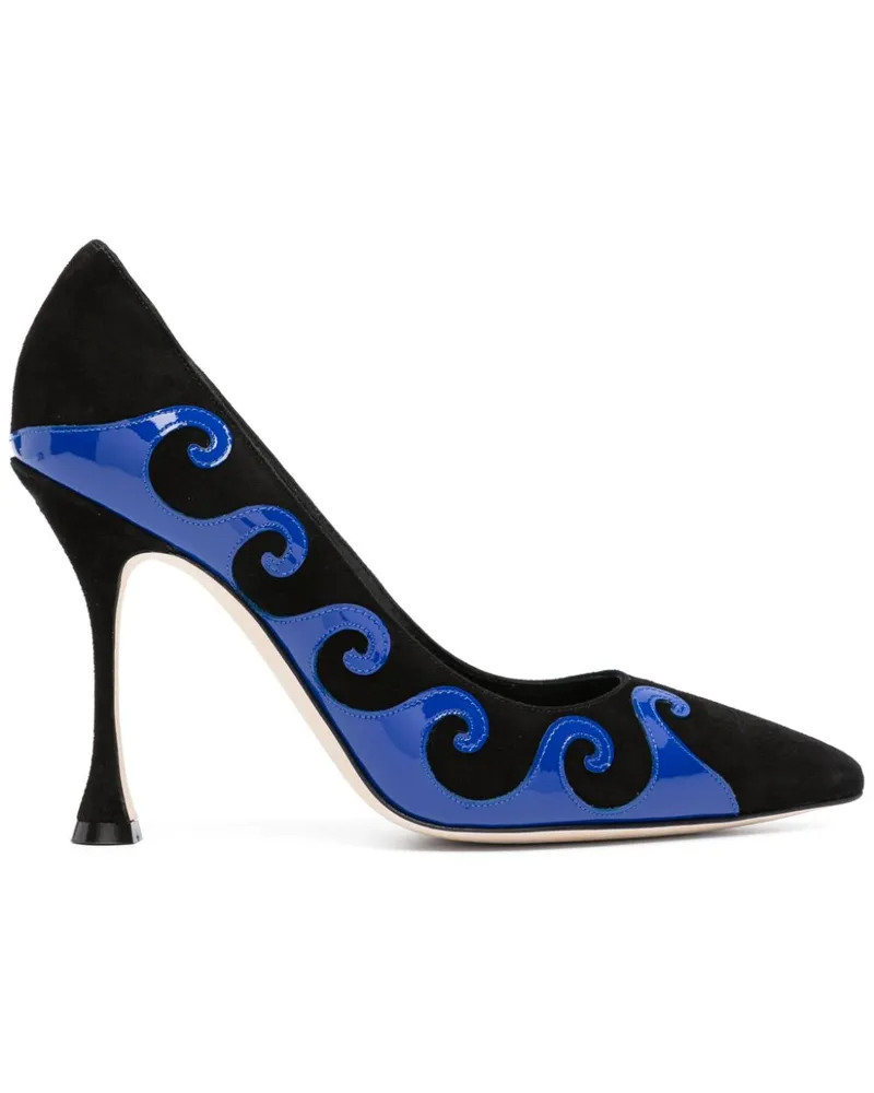 Manolo Blahnik Kasai Pumps 105mm - Schwarz Schwarz