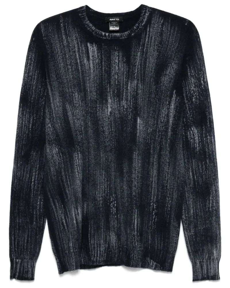 Avant Toi Klassischer Intarsien-Pullover - Blau Blau