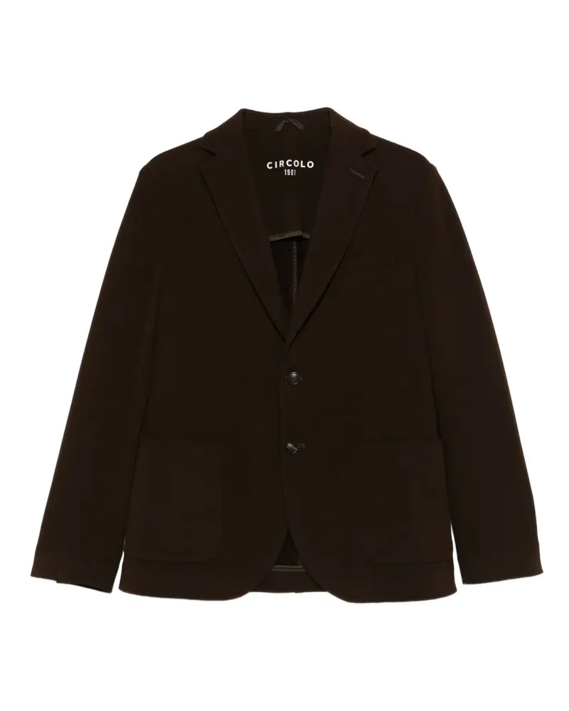CIRCOLO 1901 Geknöpfte Jacke mit aufgesetzten Taschen - Braun Braun