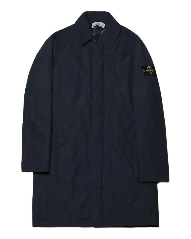 Stone Island concealed-fastening coat - Blau Blau