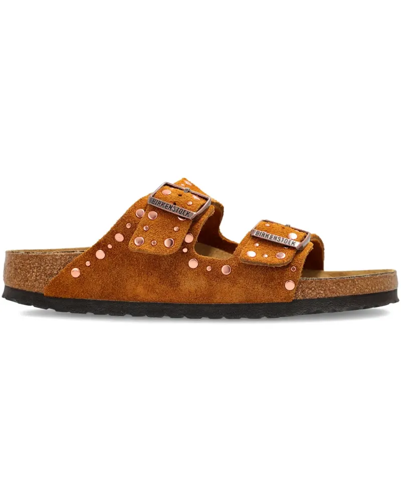 Birkenstock Arizona studded buckle-strap sandals - Braun Braun