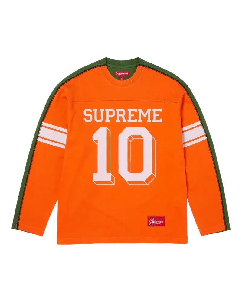 Supreme Being split long-sleeved sweater - Orange Orange