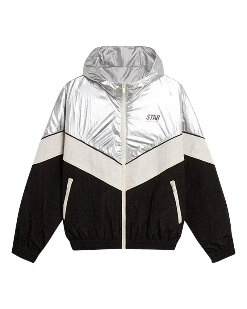 Golden Goose Star patchwork windbreaker jacket - Silber Silber