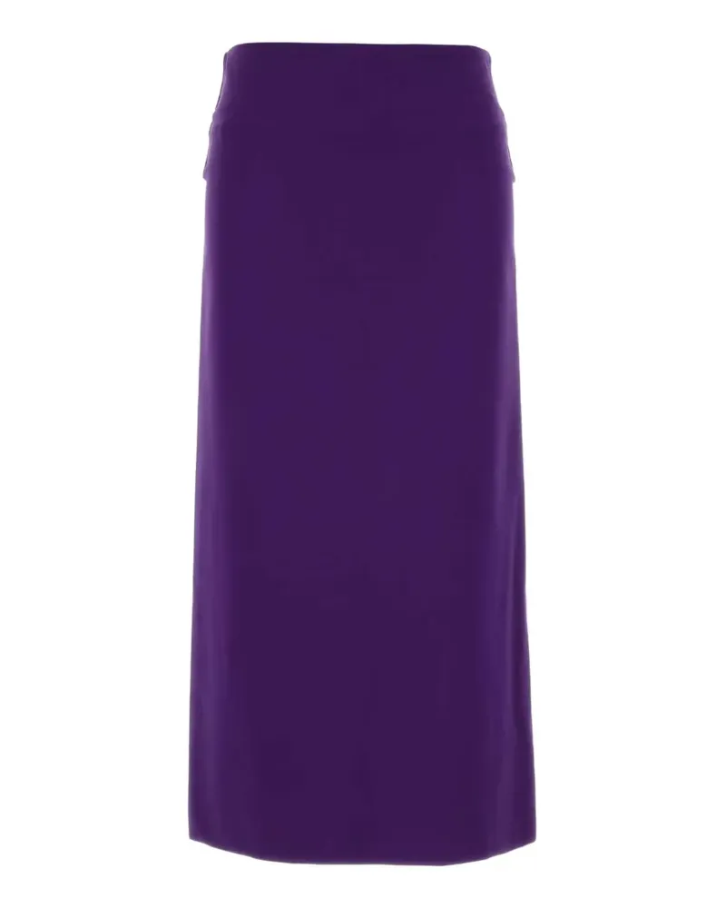 Jil Sander Midirock mit geradem Schnitt - Violett Violett