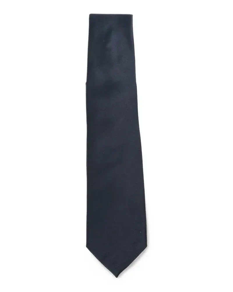 Corneliani Spitz zulaufende Krawatte - Blau Blau