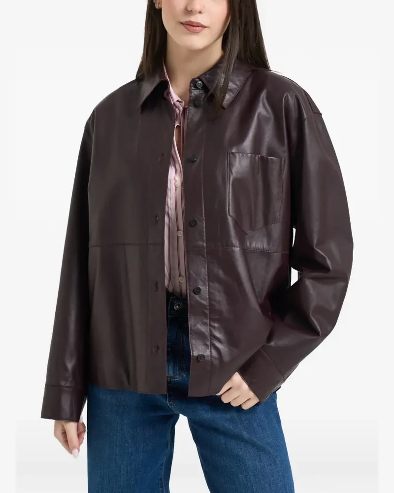 Max Mara Scatola Hemdjacke mit Tasche - Rot Rot