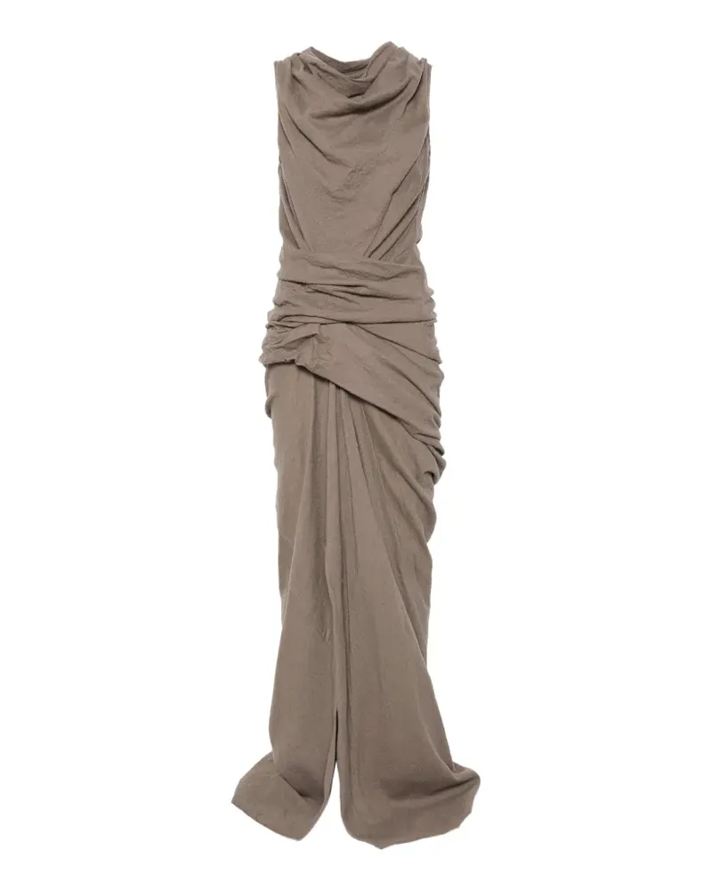 Rick Owens Drapiertes Kleid im asymmetrischen Look - Grau Grau