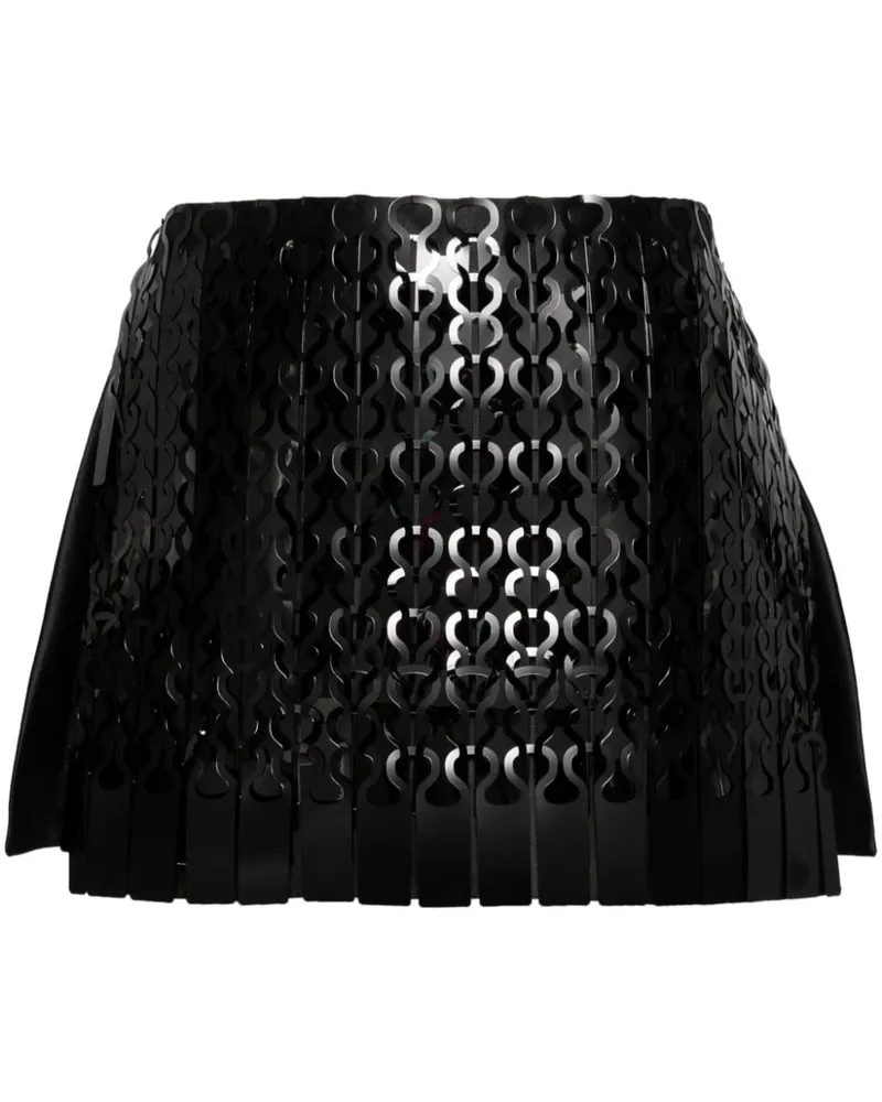 Isabel Sanchís Kurze Vinyl-Shorts - Schwarz Schwarz