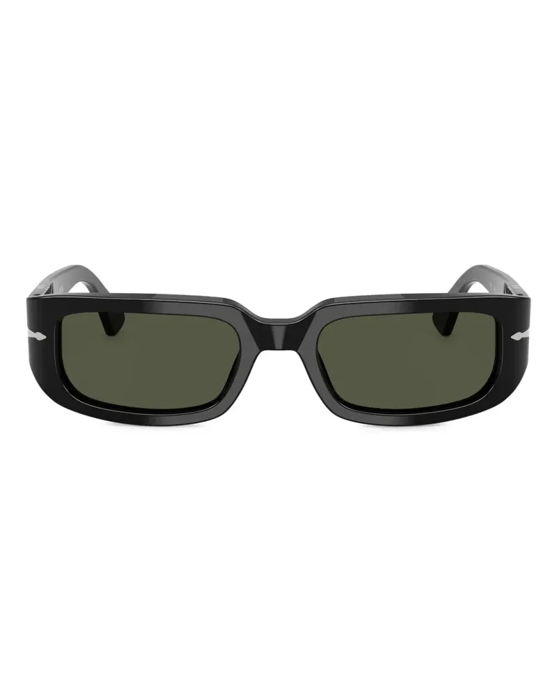 Persol Sonnenbrille mit eckigem Gestell - Schwarz Schwarz