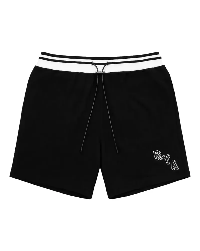 RTA Peyton Shorts mit Logo-Print - Schwarz Schwarz