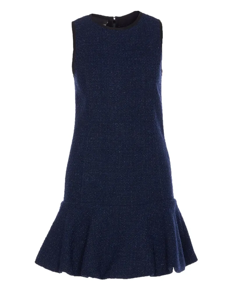 Pinko Plisseekleid im Metallic-Look - Blau Blau
