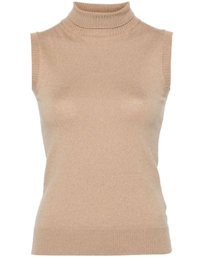SPORTMAX Ardenza Weste mit Rollkragen - Nude Nude