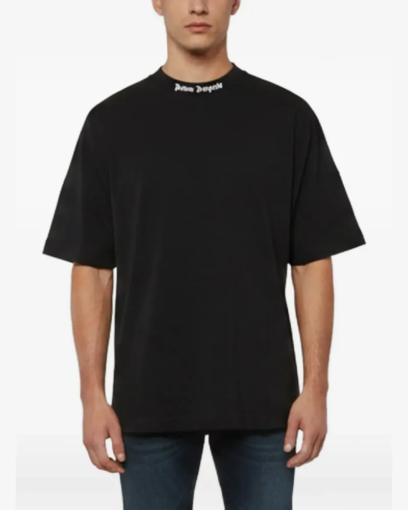 Palm Angels logo-print short-sleeve T-shirt - Schwarz Schwarz