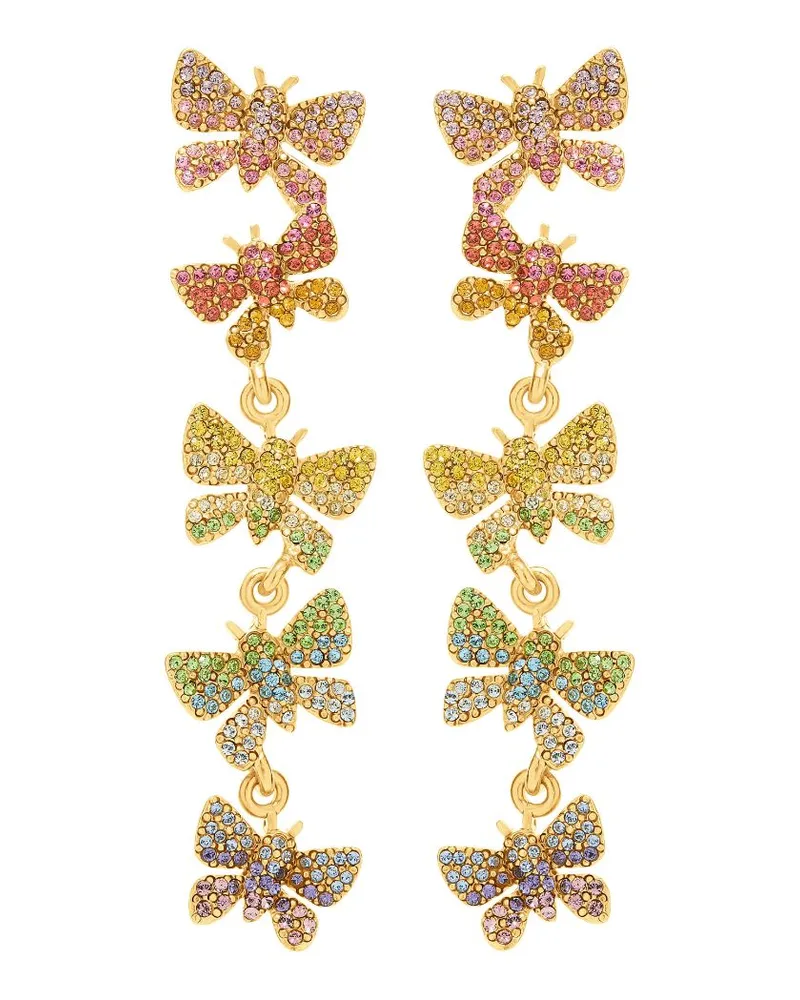 Oscar de la Renta Butterfly Chandelier-Ohrringe Gold