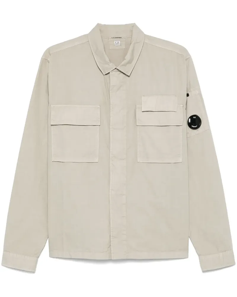 C.P. Company Hemd aus Gabardine Grau