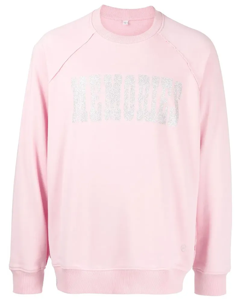 Stain Shade x Hiroshi Fujiwara Sweatshirt mit Slogan-Print - Rosa Rosa