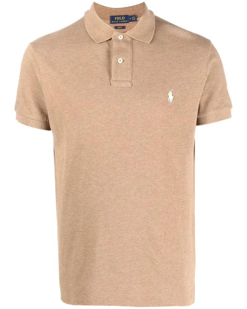 Ralph Lauren Poloshirt mit Pony-Stickerei - Nude Nude