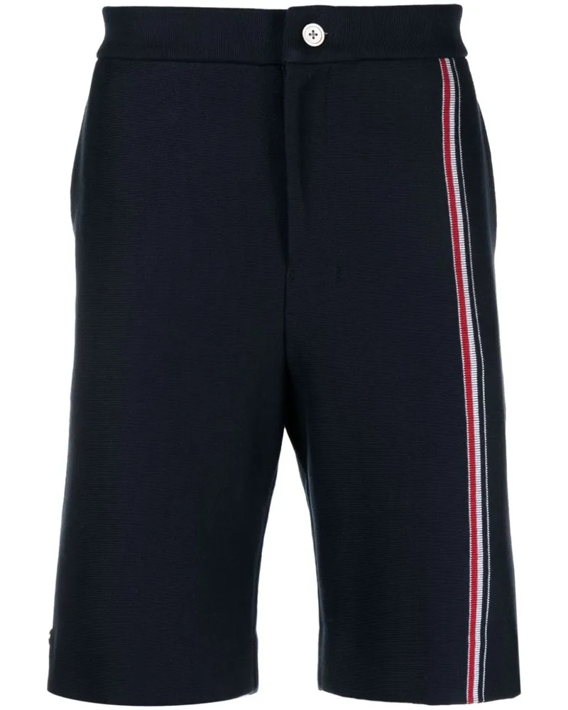 Thom Browne Bermudas mit RWB-Streifen Blau