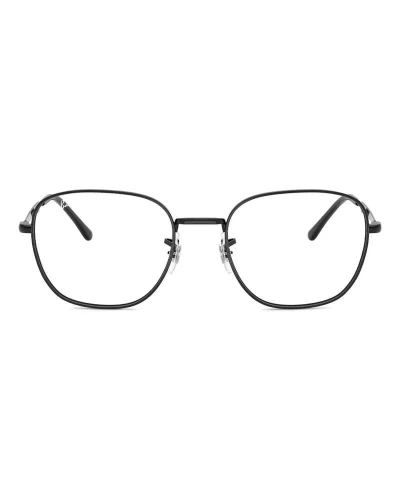 Ray Ban Eckige Brille aus Metall - Schwarz Schwarz