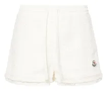 Tweed-Shorts mit Logo-Patch
