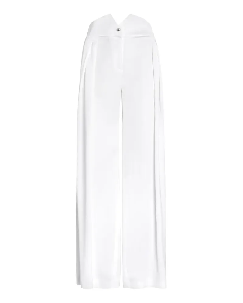 Genny Palazzohose mit hohem Bund - Weiß Weiß