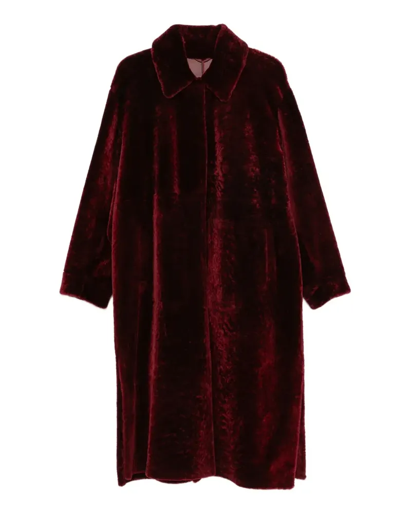 Manzoni 24 spread-collar coat - Rot Rot