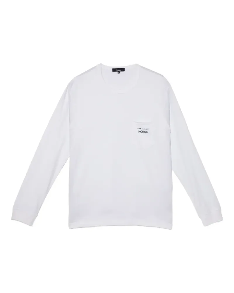 Comme des Garçons T-Shirt mit Logo-Print - Weiß Weiß