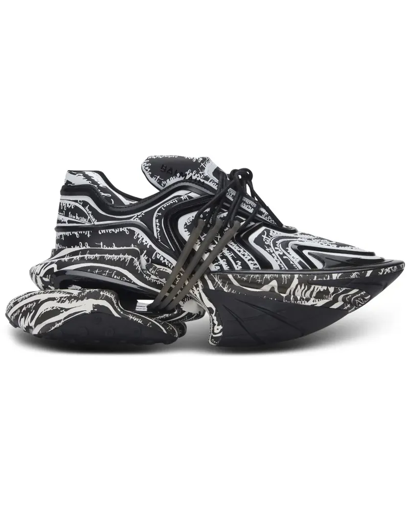 Balmain Unicorn Wave Sneakers - Schwarz Schwarz