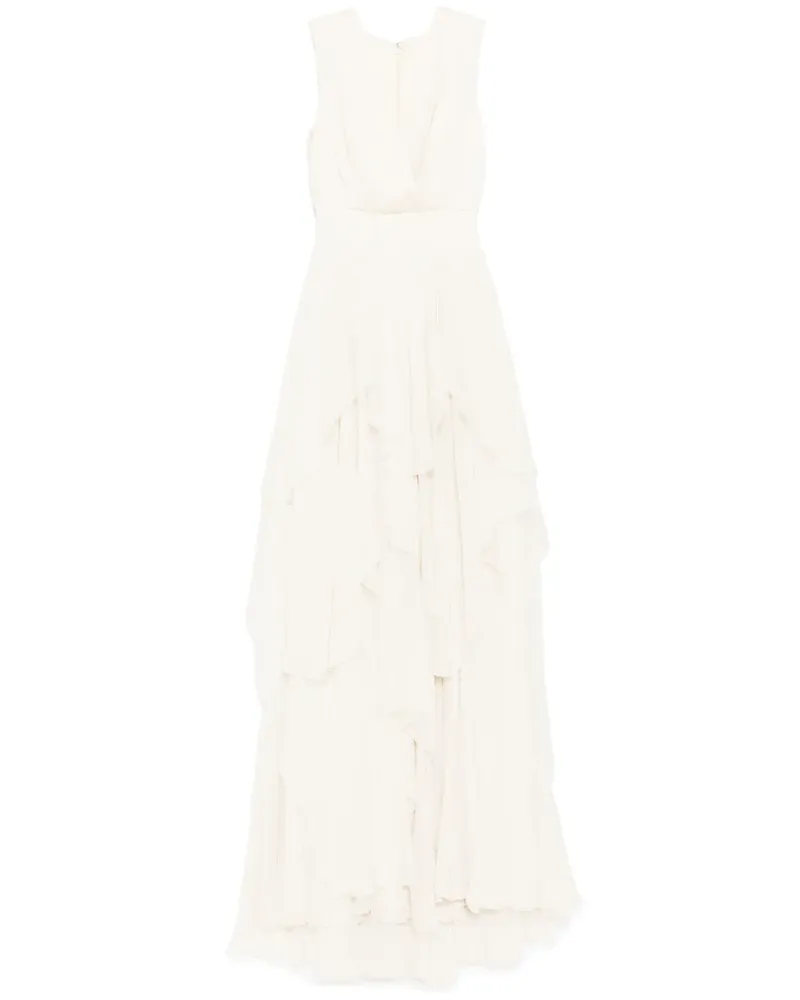 Saiid Kobeisy Kleid aus Musselin - Nude Nude