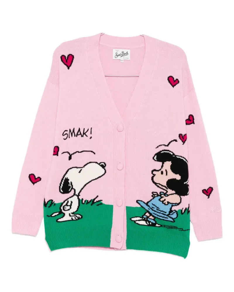 MC2 Saint Barth patterned-jacquard cardigan - Rosa Rosa
