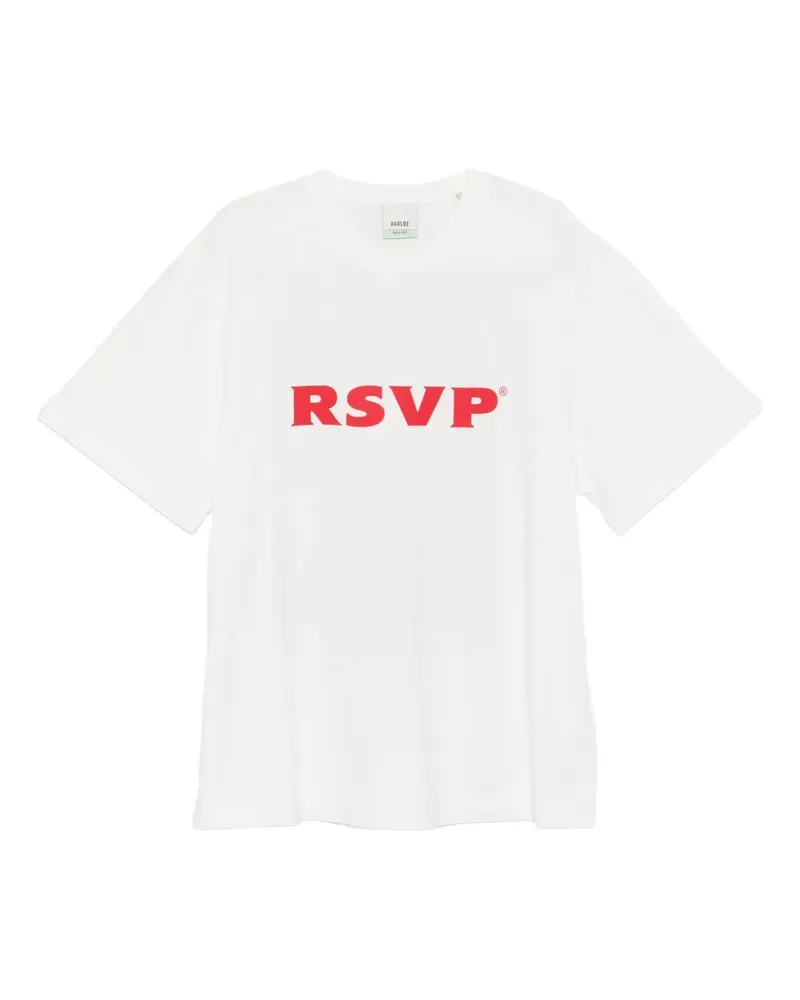 AGOLDE T-Shirt mit Stehkragen - Weiß Weiß