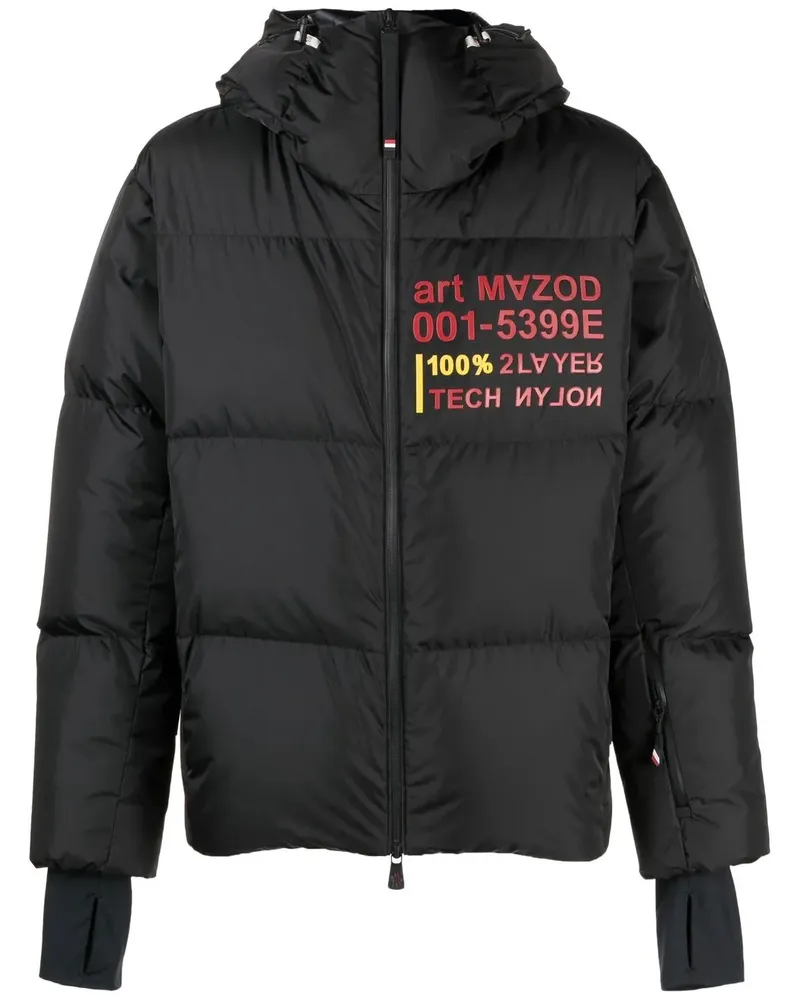 Moncler Gefütterte Mazod Jacke - Schwarz Schwarz