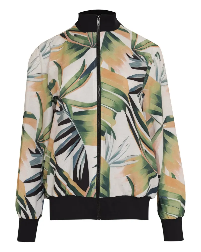 Lygia & Nanny Stefannie Jacke mit Blumen - Weiß Weiß