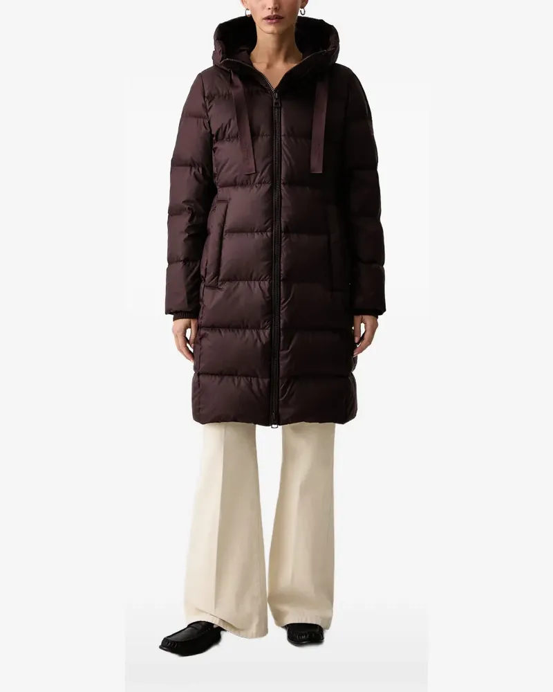 Marc O'Polo quilted hooded jacket - Violett Violett