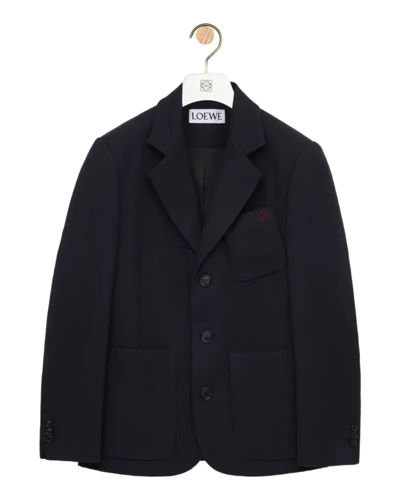 Loewe Jacke mit Logo-Stickerei - Blau Blau