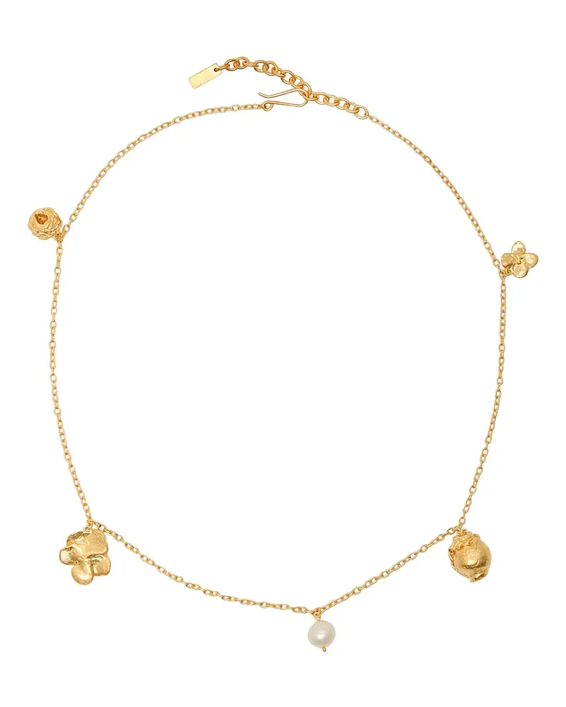 Completedworks flower.charm necklace - Gold Gold
