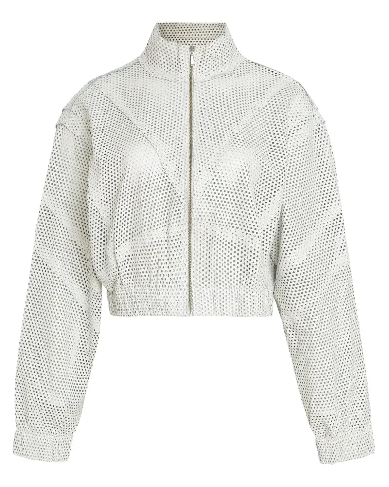 Osklen Bomberjacke mit perforiertem Detail - Weiß Weiß